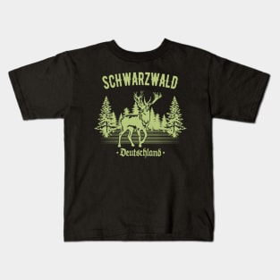 Schwabe Schwarzwald Deutschland Hirsch Schwaben Kids T-Shirt